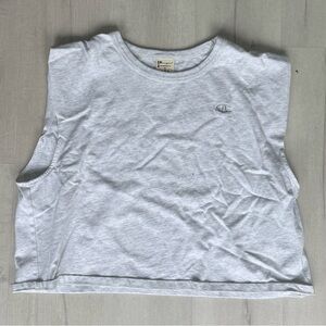 Champion Gray Sleeveless Crop Top